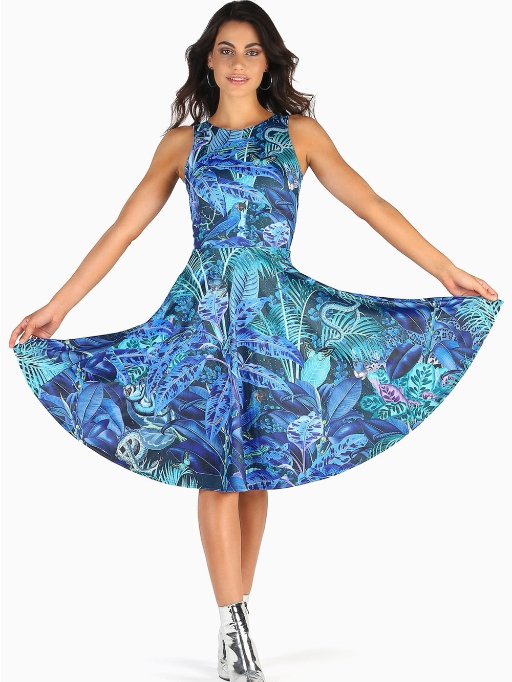 BlackMilk *ISO* Hyper Jungle Princess Midi Dress L/XL